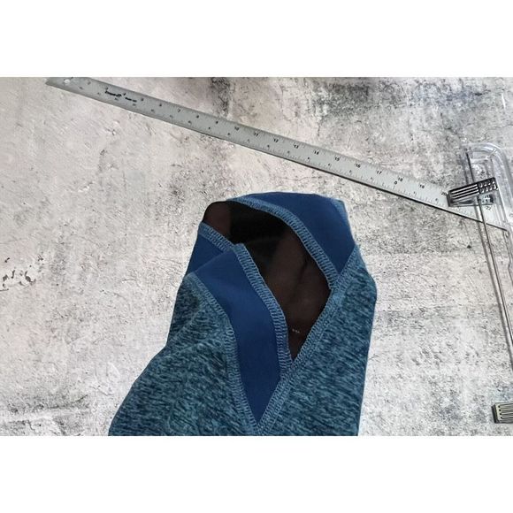 Beyond Yoga Space Dye Blue Slant Stripe Sheer panel leggings Xs - Picture 8 of 9